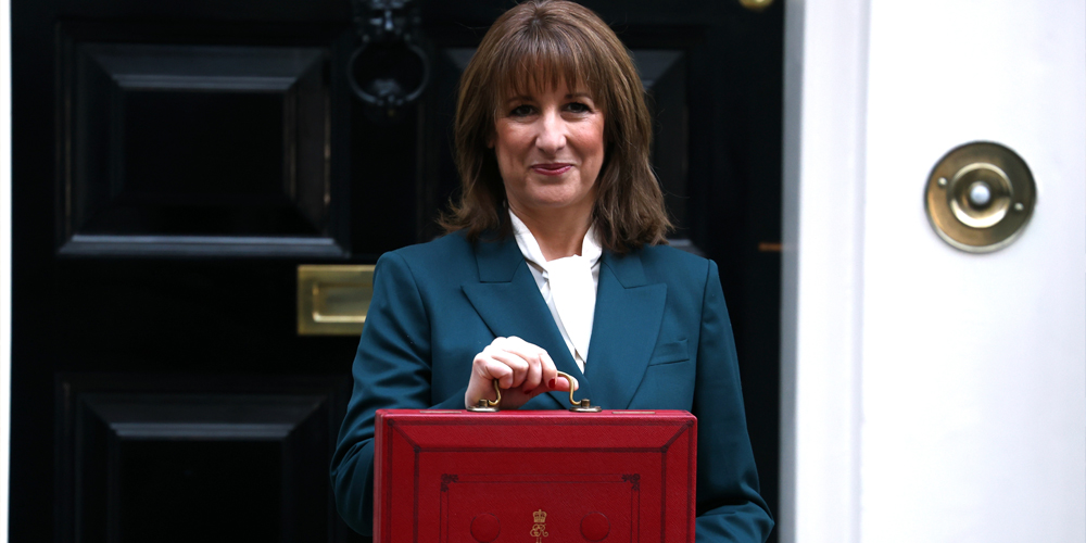 Rachel Reeves Holding Budget Briefcase